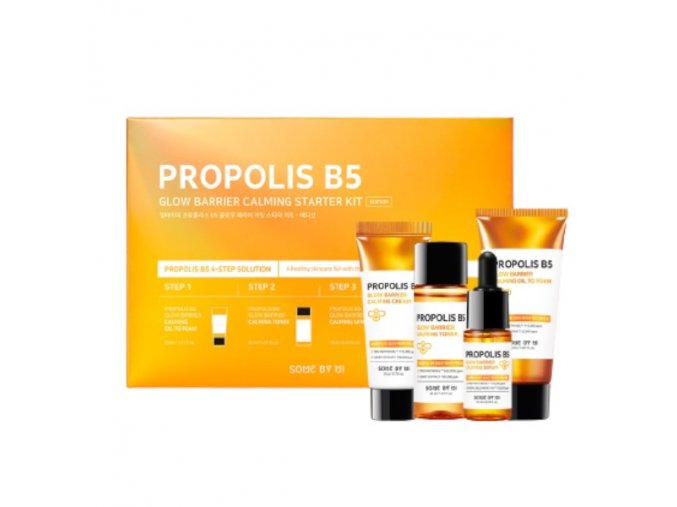 some by mi propolis b5 glow barrier calming starter kit 4 components 1 set 3items 92