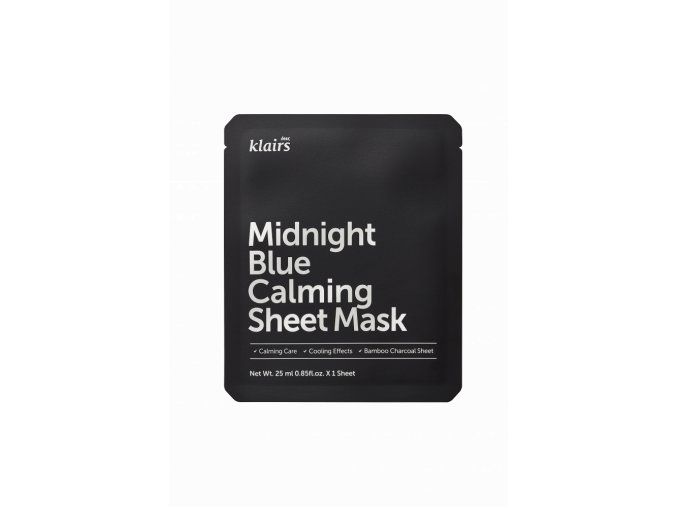 510670e9bc2bf539ee98a16f69eee501 midnight blue calming sheet mask pouch front