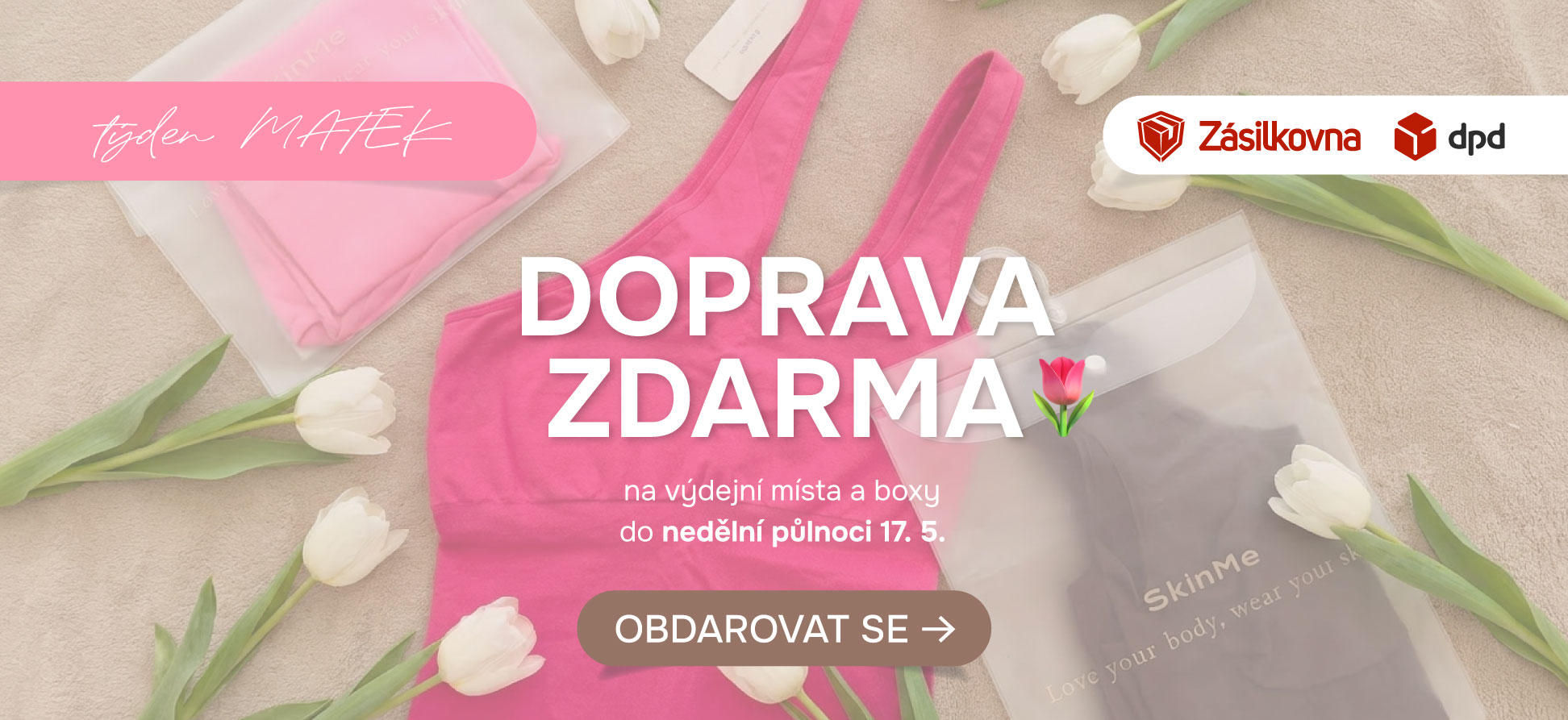 Doprava zdarma na týden matek
