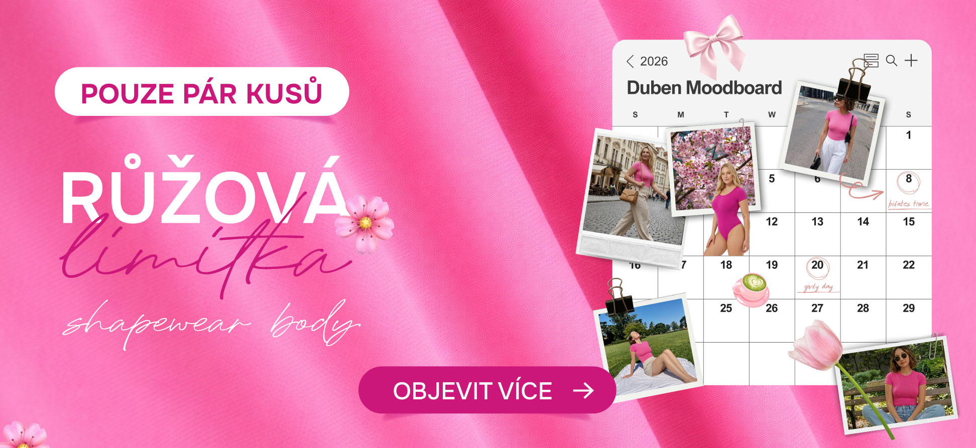 Omezená nabídka růžové limitky
