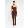 Tvarující zvonový overal na každou příležitost, HNĚDÝ