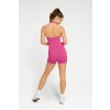 Tvarující letní overál s holými zády, RŮŽOVÝ