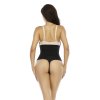 Tvarující kalhotky se zapínáním, tanga střih, ČERNÉ