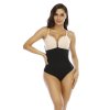 Tvarující kalhotky se zapínáním, tanga střih, ČERNÉ