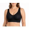 Bezešvá podprsenka tvarující záda, ČERNÁ