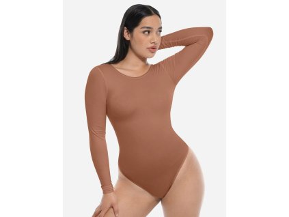 Tvarujúce body s dlhým rukávom, NUDE