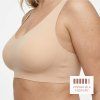Bezšvová podprsenka tvarujúca chrbát, NUDE