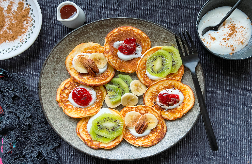 Rychlé lívance z Ricotty - bez cukru, bez mouky