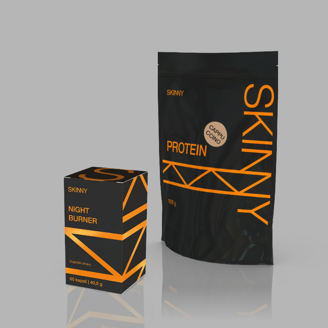 NIGHT BURNER + PROTEÍN podľa vlastného výberu Vyberte příchuť proteinu: Cappuccino