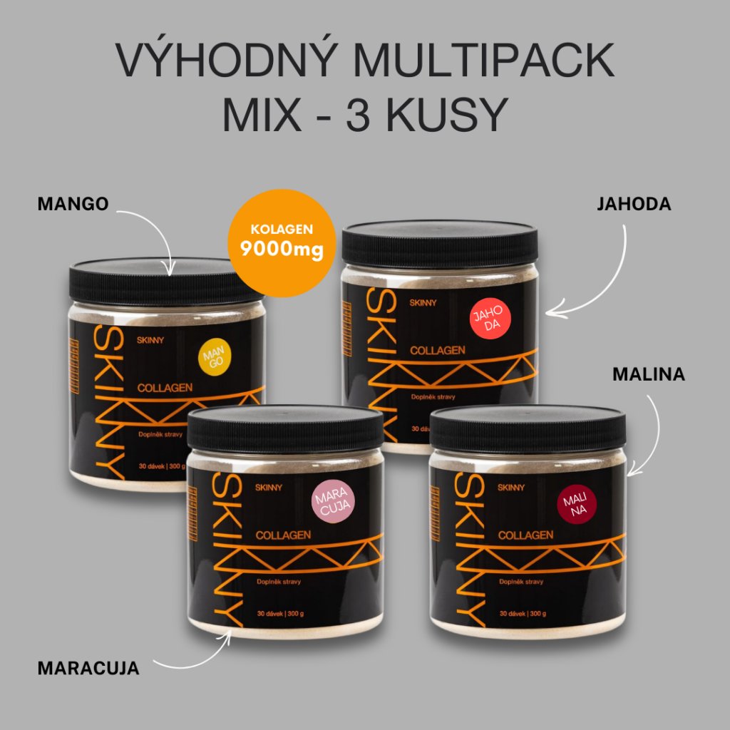 VÝHODNÝ COLLAGEN MULTIPACK pre mužov - 3 kusy Príchuť kolagénu 1: Malina, Príchuť kolagénu 2: Malina, Príchuť kolagénu 3: Malina