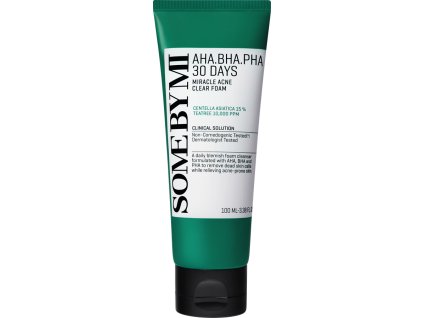 SOME BY MI AHA-BHA-PHA Miracle Acne Clear Foam Čisící pěna pro problematickou pleť 100ml