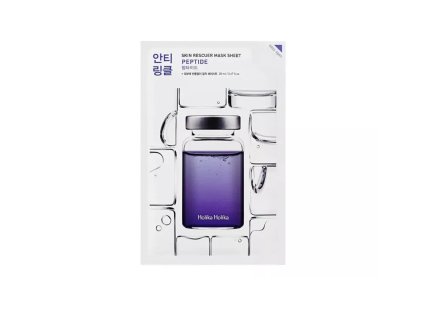 50 holika holika skin rescuer mask sheet peptide platynkova maska s peptidy 20 ml