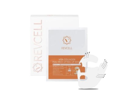 REVCELL Vita Collagen Full Face Lifting Up Mask, liftingová, celoobličejová speciální maska s liftingovými vlákny
