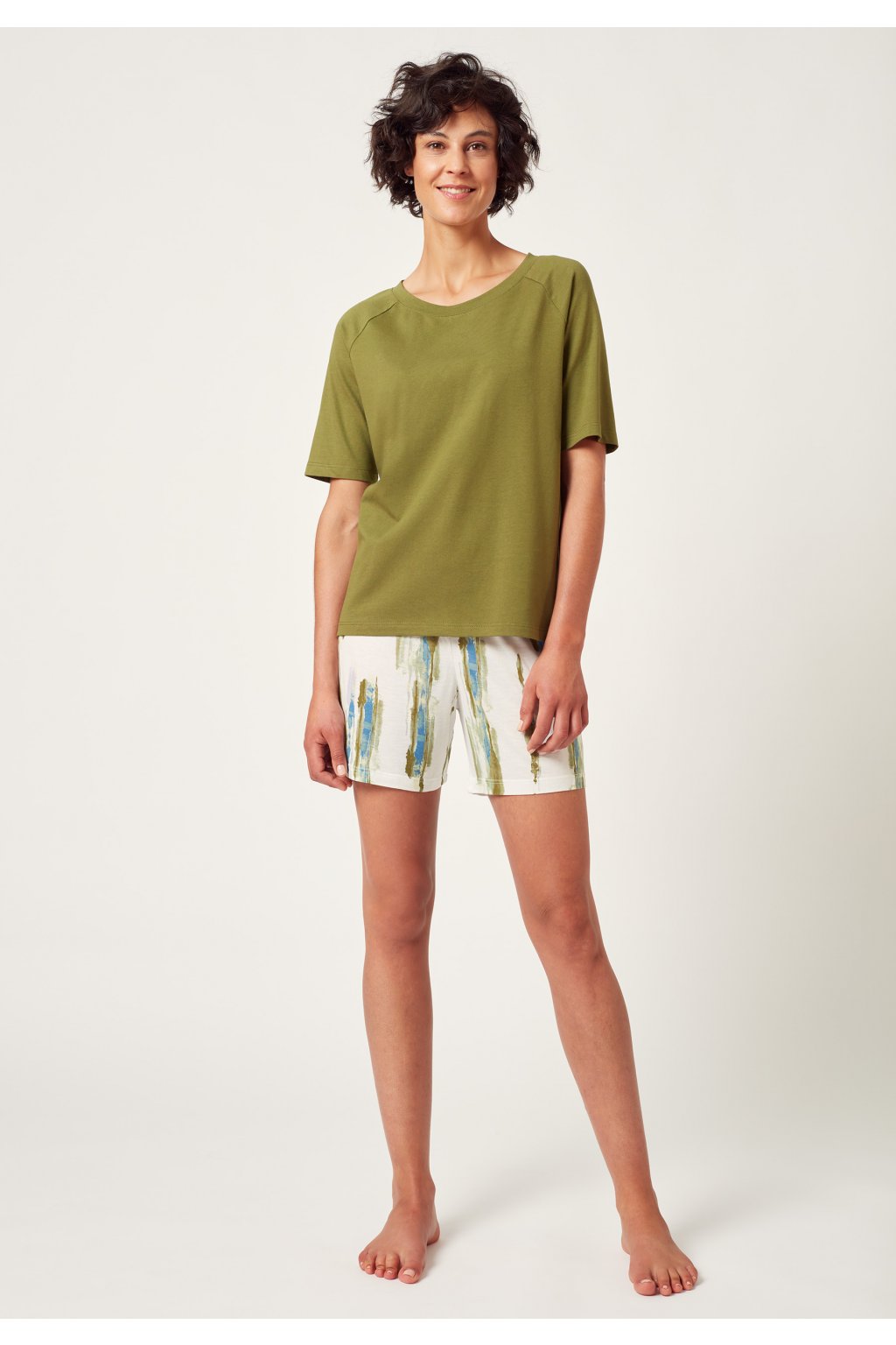 Pyžama Krátka (Farba moss-h118, Veľkosť 48)