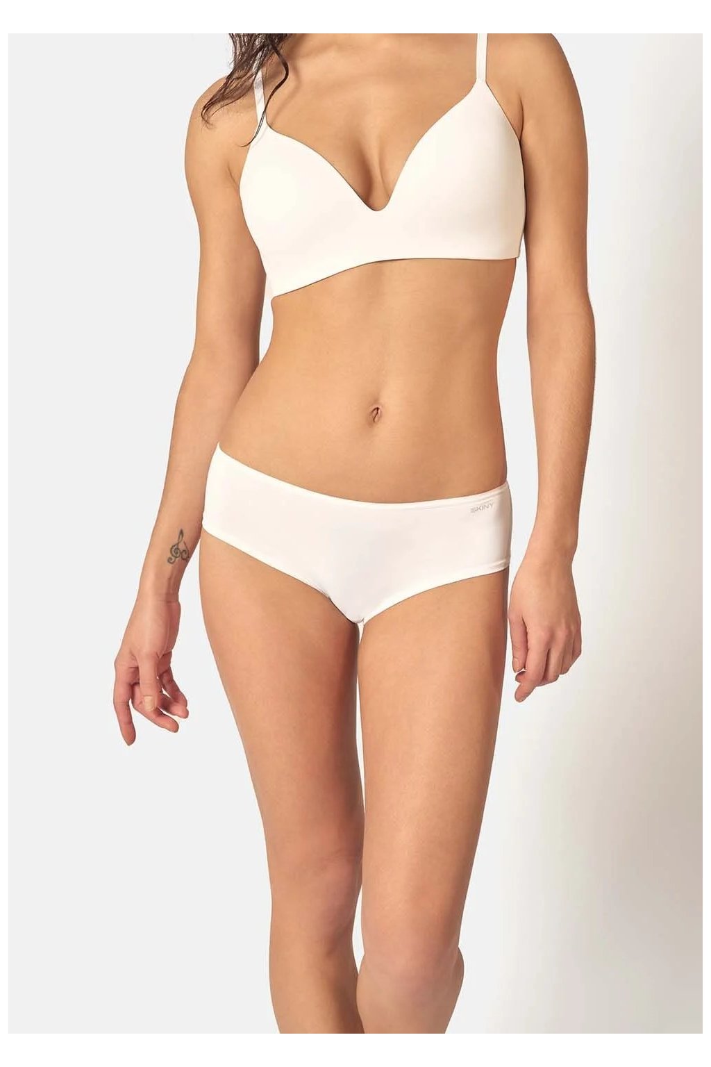 SKINY dámske panty 2-balenie Micro Advantage B25 - white (Farba white-0500, Veľkosť 42)