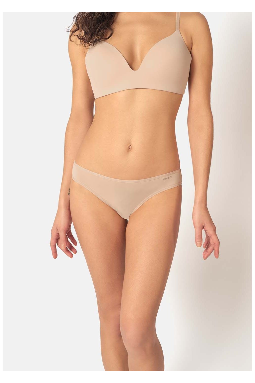 SKINY dámske nohavičky Rio 2-balenie Micro Advantage B25 - beige (Farba beige-2409, Veľkosť 44)