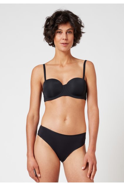 HUBER podprsenka Bandeau  Bra Selection B25 - black (Farba black-7665, Veľkosť 90 B)