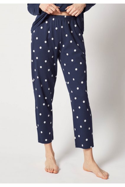 HUBER dámske nohavice 7/8 Night Basic Selection (Farba denim floralpaisley-h207, Veľkosť 46)