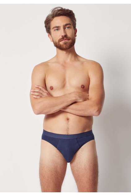 HUBER pánske slipy 2-balenie Cotton 2 Pack B25 - navy (Farba navy-0377, Veľkosť XXL)