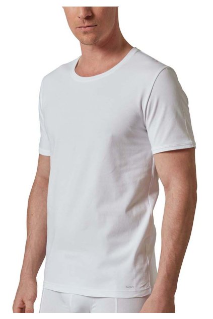 SKINY Pánske Tričko Krátky Rukáv Organic Cotton Deluxe (Farba black-7665, Veľkosť XXL)