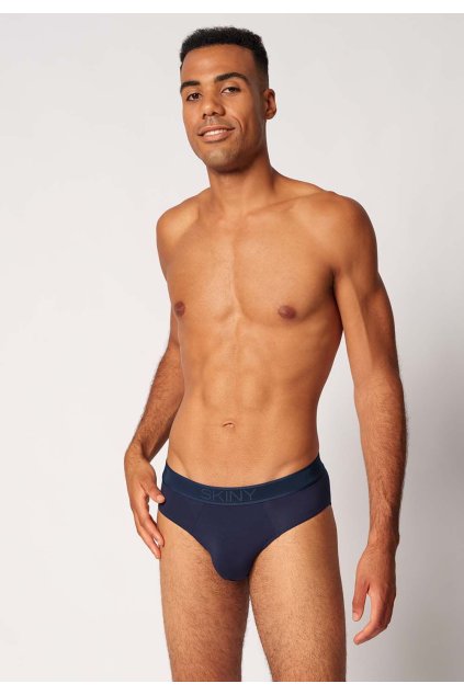 SKINY pánske slipy Bamboo Deluxe B25 - crown blue (Farba crown blue-0393, Veľkosť XXL)