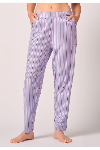 Dámske Nohavice Dlhé (Farba lavender stripes-s422, Veľkosť 44)