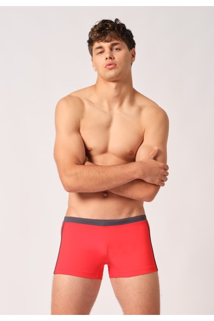 Pánske Plavky Panty (Farba flame red-s436, Veľkosť XXL)