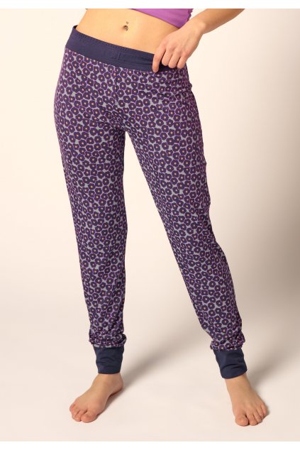 Skiny Dámske nohavice dlhé (Farba lavender flowers-s472, Veľkosť 44)