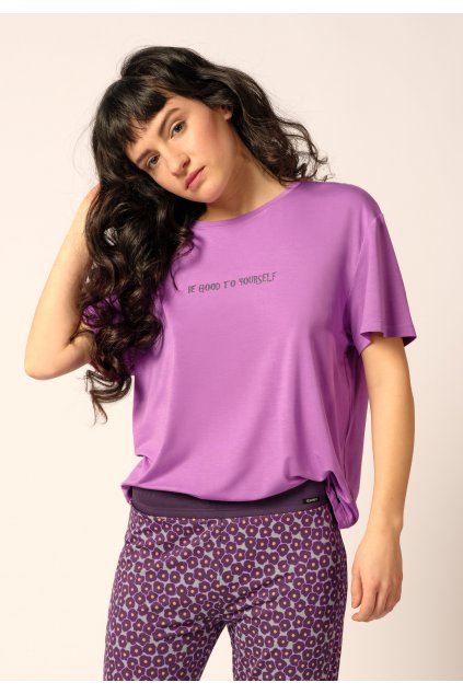 Skiny Dámske tričko s krátkym rukávom (Farba mauve-s468, Veľkosť 44)
