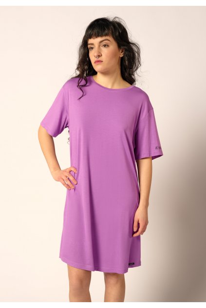 Skiny Dámska nočná košeľa s krátkym rukávom (Farba mauve-s468, Veľkosť 44)