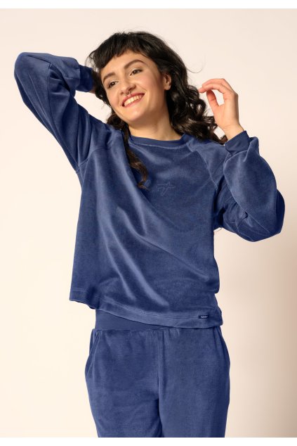 SKINY dámska mikina Night In Skiny W24 - peacock (Farba peacock-s482, Veľkosť 40)