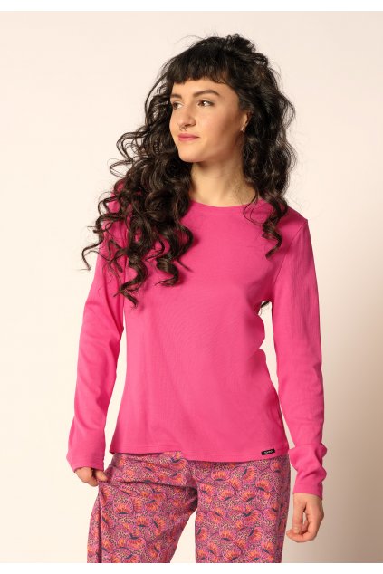 Skiny Dámske tričko s dlhým rukávom (Farba pink topaz-s481, Veľkosť 44)