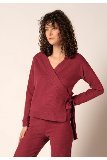 HUBER dámska bunda Lounge Trend Selection WX - cabernet (Farba cabernet-h172, Veľkosť 48)
