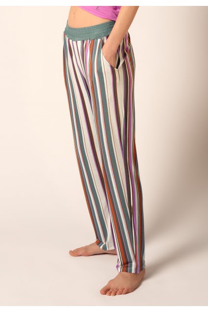 Huber Dámske nohavice dlhé (Farba stormy-rose stripes-h188, Veľkosť 46)