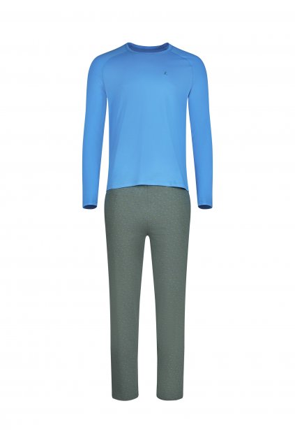 Huber Pánska pyžama dlhá (Farba azure blue-h167, Veľkosť XXL)