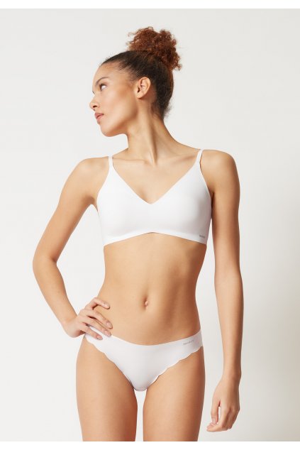 SKINY podprsenka s vyberateľnými výstužami Micro Essentials B25 - white (Farba white-0500, Veľkosť 44/C-D)