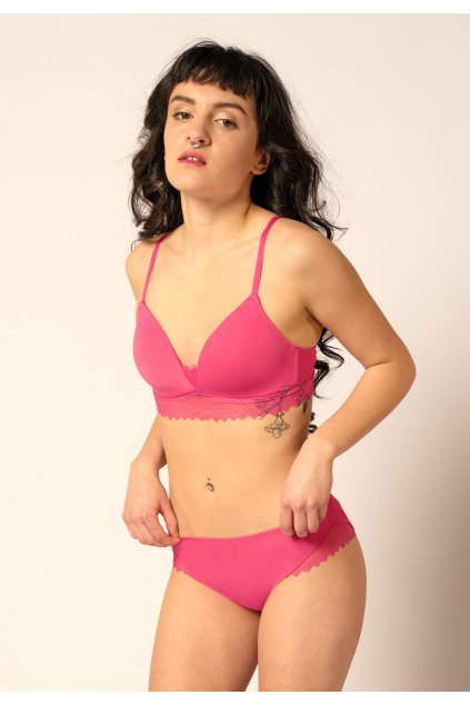 SKINY dámsky triangel top vystužený My Lace (Farba pink topaz-s481, Veľkosť 85 C)