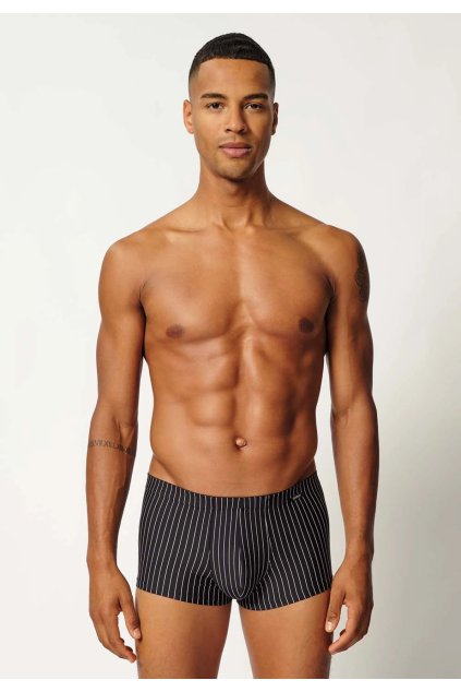 SKINY pánske panty 2-balenie Micro Multipack B25 - blackstripe (Farba blackstripe selection-2516, Veľkosť XXL)
