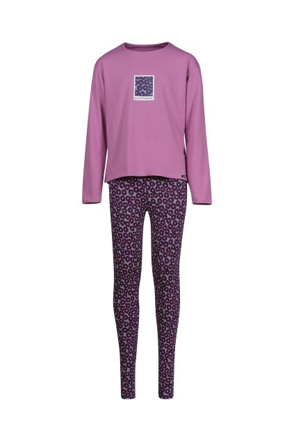 SKINY dievčenská dlhá pyžama Night In Skiny (Farba mauve-s468, Veľkosť 176)
