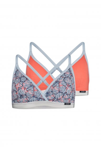 SKINY dievčenská podprsenka bustier vyberateľné vankúšiky Cotton Elastic (Farba cheekyice shells selection-s577, Veľkosť 176)