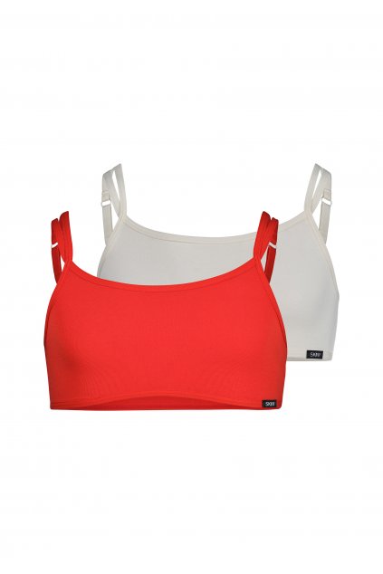 SKINY Dievčenská podprsenka bustier 2balenie Cotton Essentials (Farba cheekyice selection-s585, Veľkosť 176)