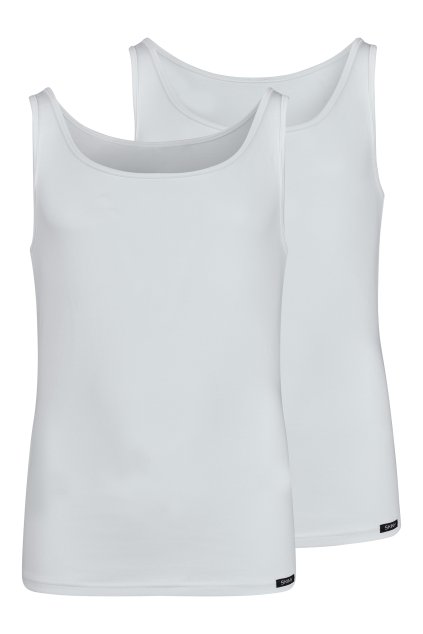 SKINY dievčenské tielko 2-balenie Cotton Multipacks B25 - white (Farba white-0500, Veľkosť 176)