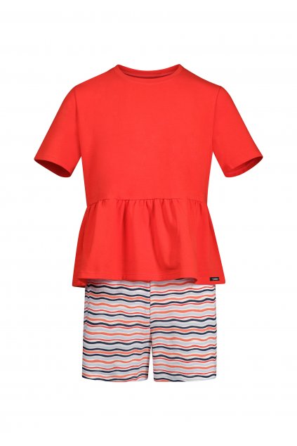 SKINY dievčenská pyžama krátka Night In SKINY Basic (Farba cheeky flamingo-s551, Veľkosť 176)
