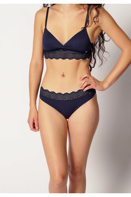 SKINY Dámske nohavičky Rio Bamboo Lace (Farba cheeky navy-s548, Veľkosť 44)