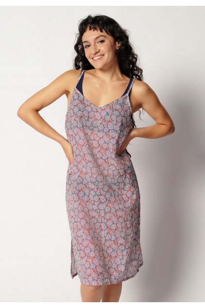 SKINY Dámske šaty so špagetovými ramienkami Beachwear (Seattraction) (Farba cheekyice shells-s576, Veľkosť 44)