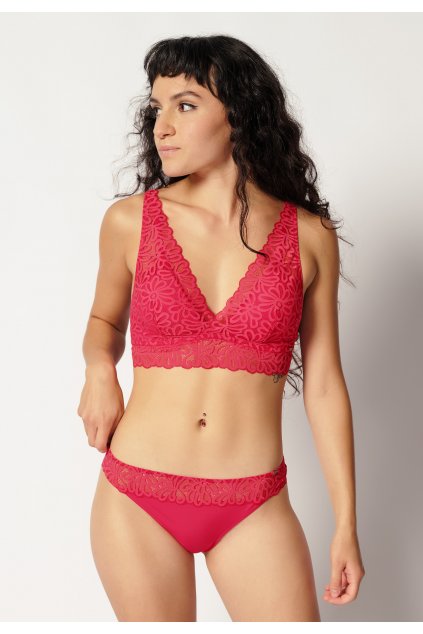SKINY podprsenka mäkká Sensationalace (Farba be red-s554, Veľkosť 42/C-D)
