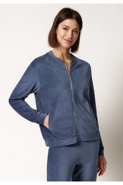 HUBER dámska bunda Night Basic Selection (Farba faded denim-h268, Veľkosť 48)