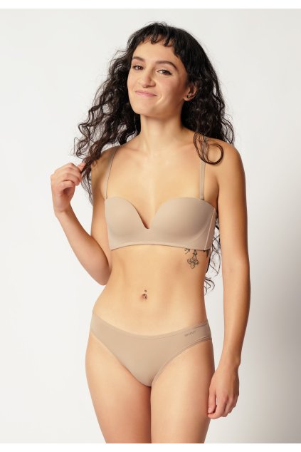 SKINY podprsenka bandeau bez kostice Micro Essentials B25 - beige (Farba beige-2409, Veľkosť 85 B)