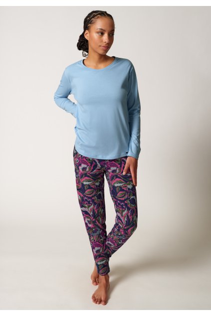 SKINY dámska pyžama dlhá Night In Skiny W24 - fading sky (Farba fading sky-s646, Veľkosť 44)