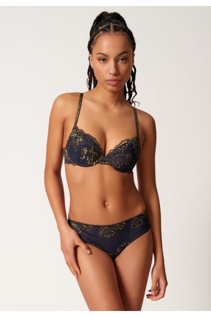 SKINY podprsenka push-up Lacelegance (Farba fancy night-s656, Veľkosť 85-C)